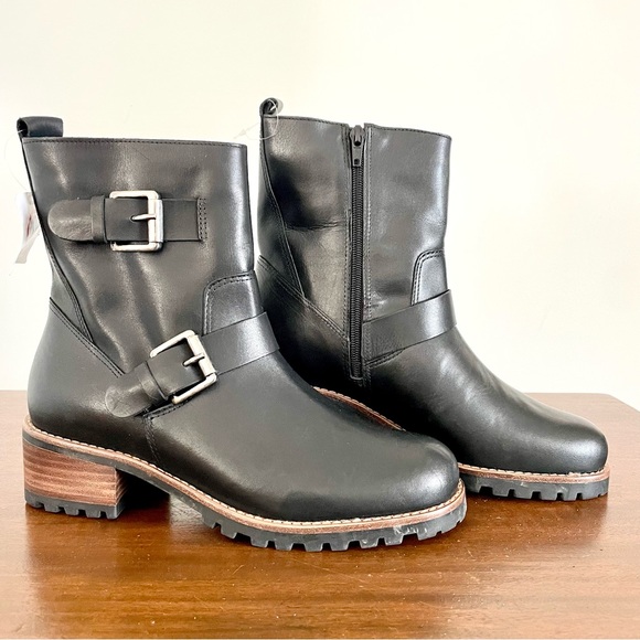 NWOB David Tate Palmar Black Leather Mid Calf Boots Women’s Size 9.5 M - Picture 1 of 8